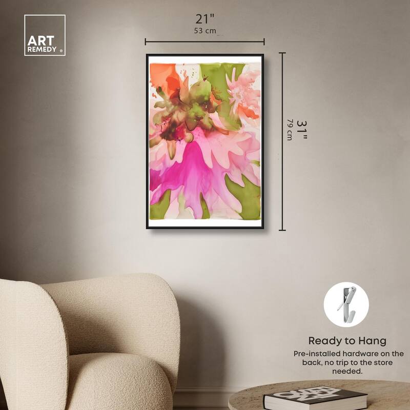 Vibrant Fluidity Floral I Canvas by Art Remedy