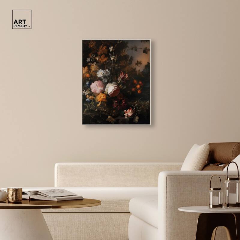 Shadowed Petal Secrets I Canvas by Art Remedy