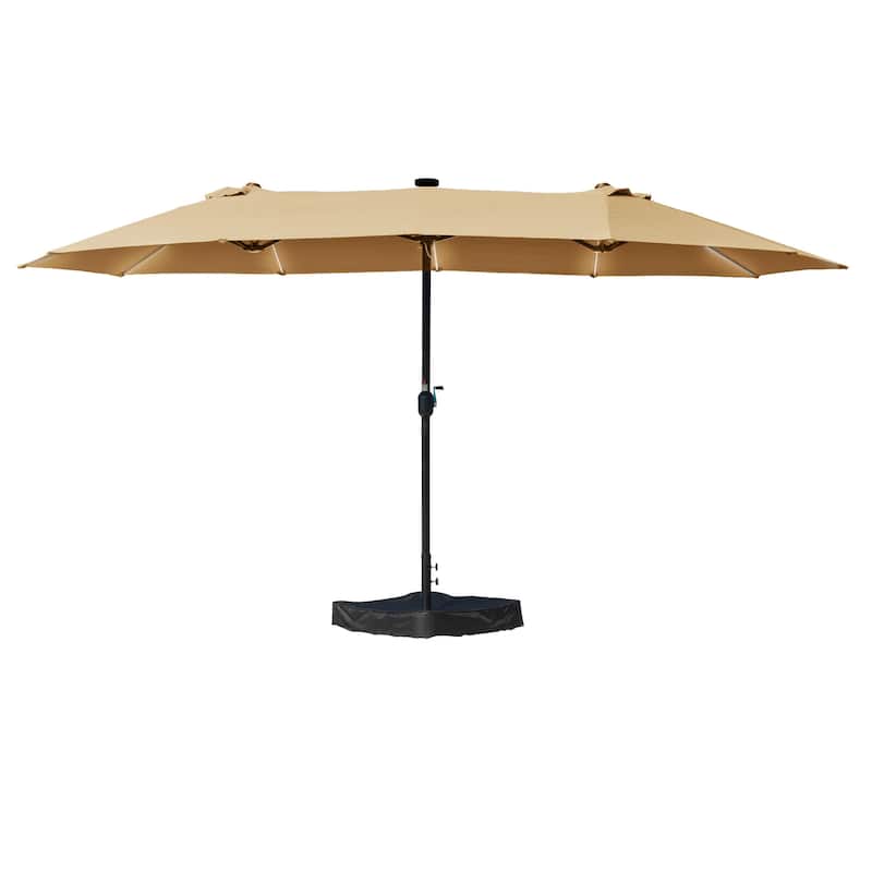Kozyard Butterfly 15' Outdoor Patio Double-Sided Aluminum Umbrella