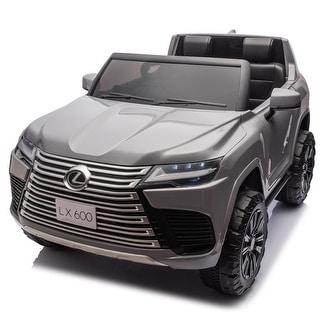 24V Lexus LX600 Ride-On Car with Remote, Dual Seats & LED Lights
