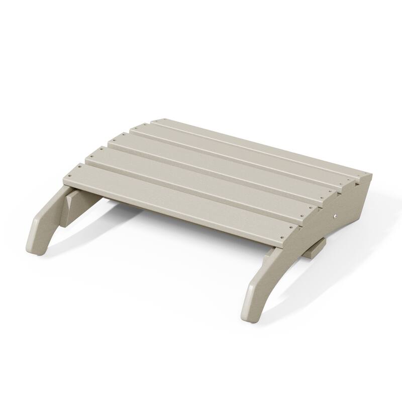 Polytrends Altura Outdoor Adirondack Folding Ottoman