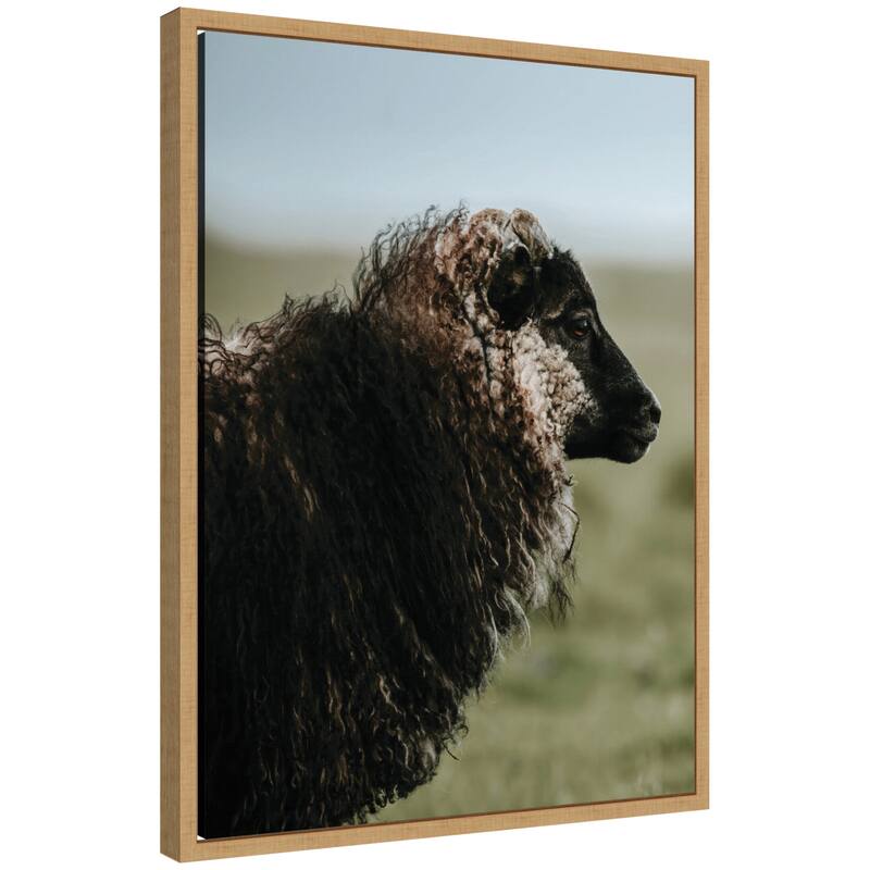Kate and Laurel Sylvie Sheeply in Love 1 Framed Canvas by Michael Schauer - 18x24