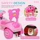 preview thumbnail 4 of 16, Qaba Toddler Push Car, Foot to Floor Ride on Car with Horn, Light, Music, Anti-Over-Backwards Device & Under Seat Storage