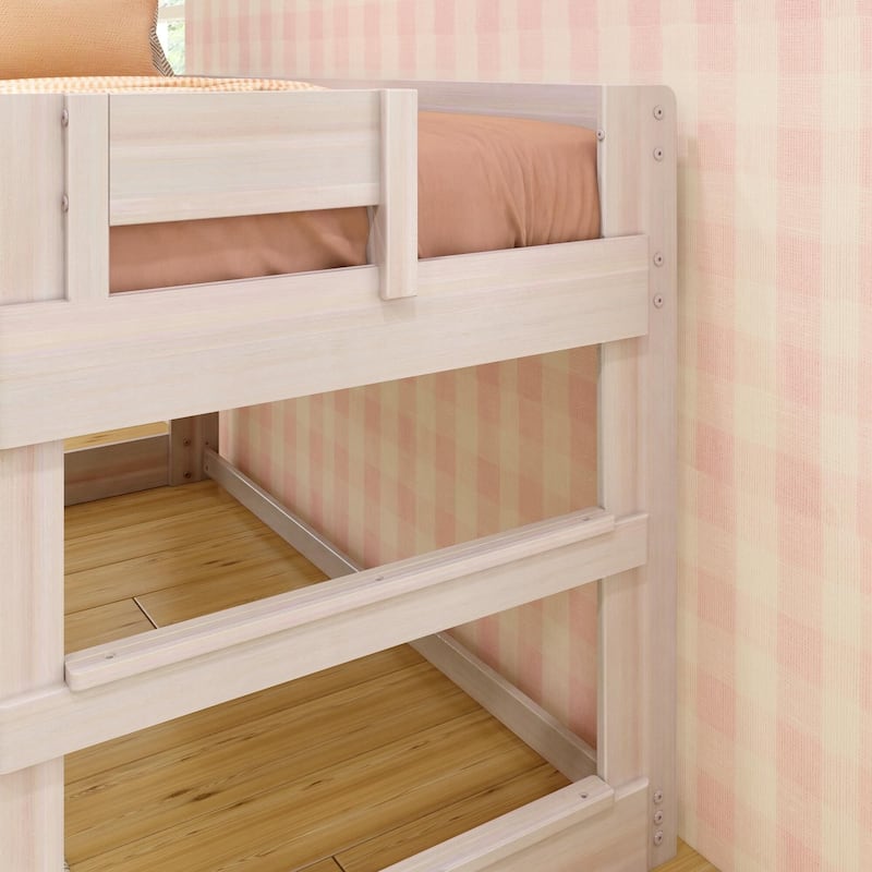 Max and Lily Farmhouse Twin-Size Low Loft Bed