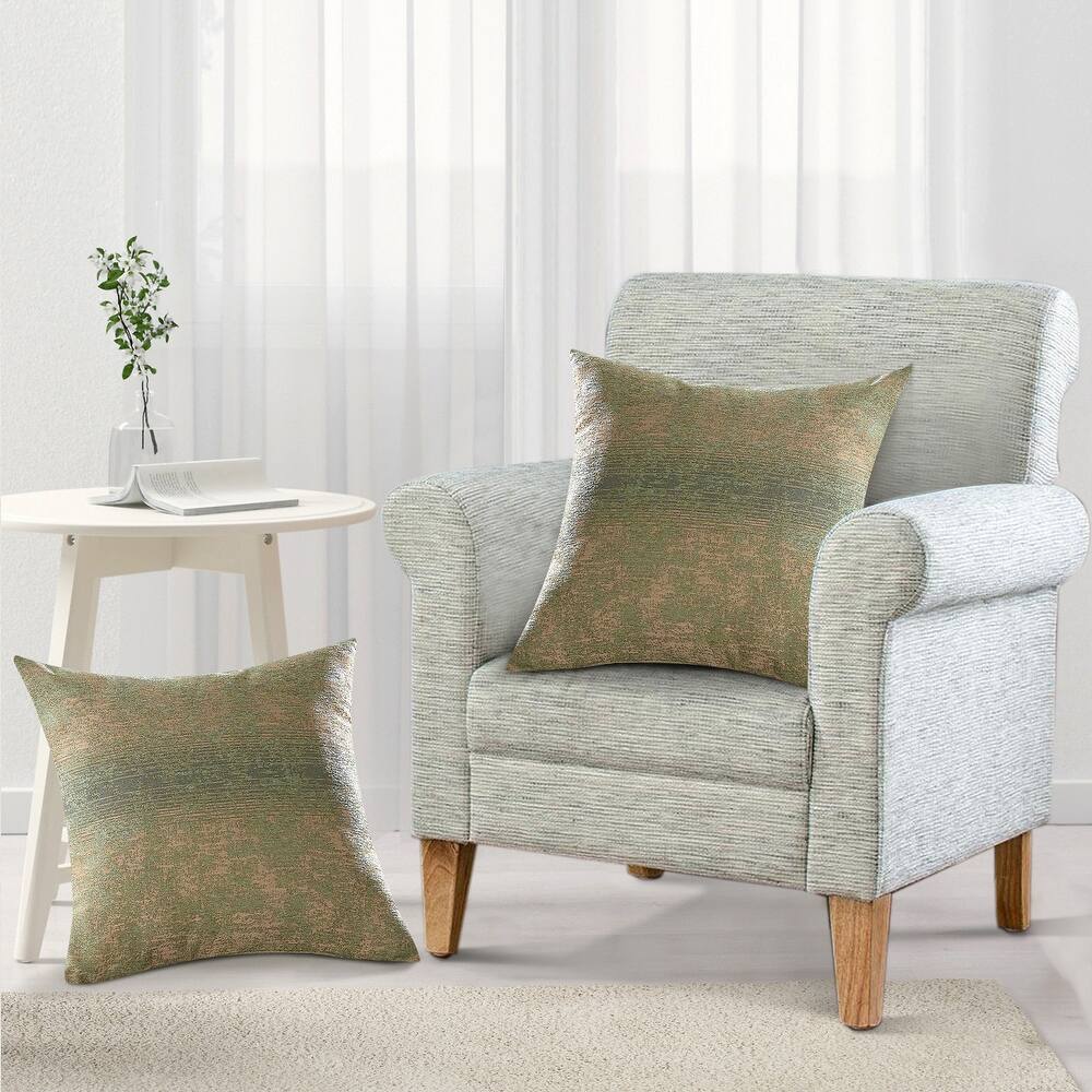 Peralta 2-piece Jacquard Chenille Zipper Pillow Shell Set, NO INSERT