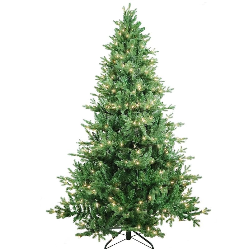 Kurt Adler 7-Foot Pre-Lit Clear Incandescent Jackson Pine Tree - 7'