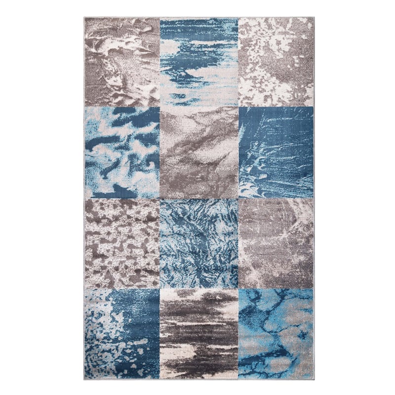 Patchwork Modern Eclectic Color Block Indoor Area Rug by Superior
