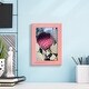 preview thumbnail 98 of 138, Pink Yellow Cactus III -Framed Print w/glass-Cherry Red