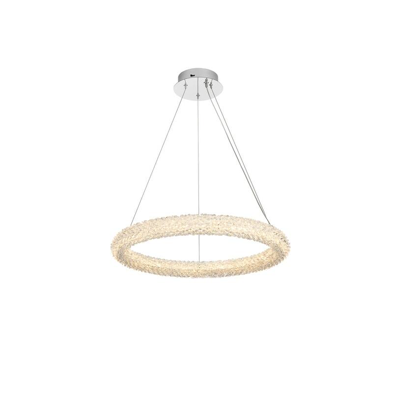 Indigo Home 24 inch Adjustable LED Chandelier - Chrome