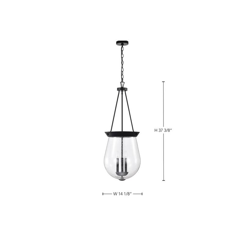 Nuvo Lighting 60/7803 Boliver 3 Light 15" Wide Pendant with Shade