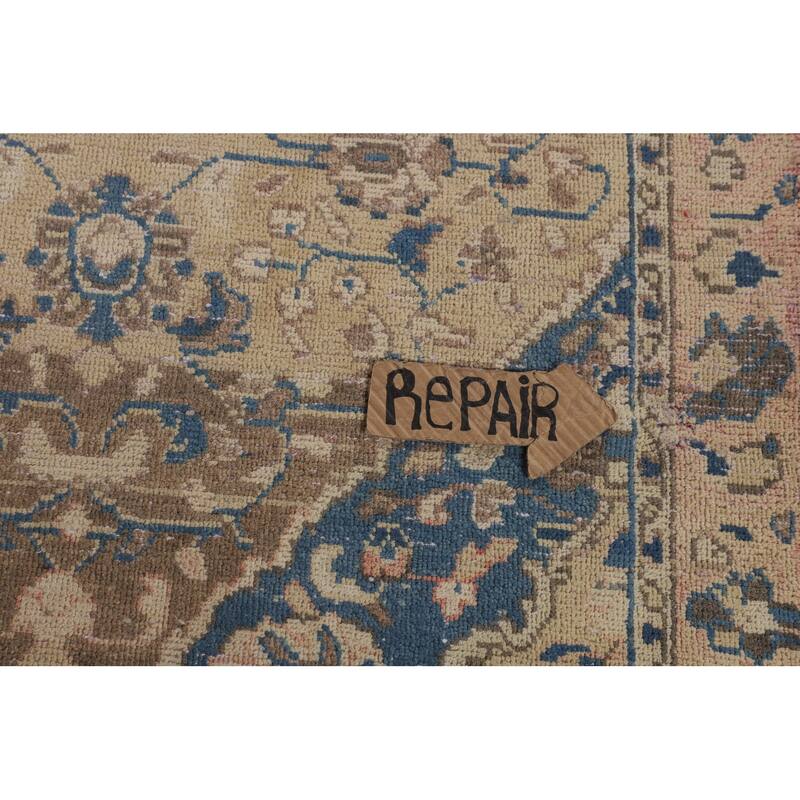 Sarouk Persian Vintage Runner Rug Hand-Knotted Wool Carpet - 3'1" x 8'11"