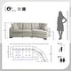 preview thumbnail 5 of 14, Arnau 2-piece Space-saving Sectional Sofa with Pull-out Ottoman