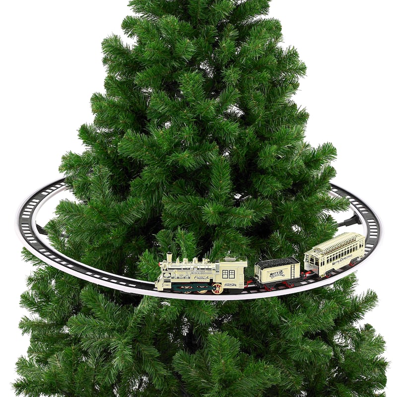 Animated Train Around the Tree - Gold