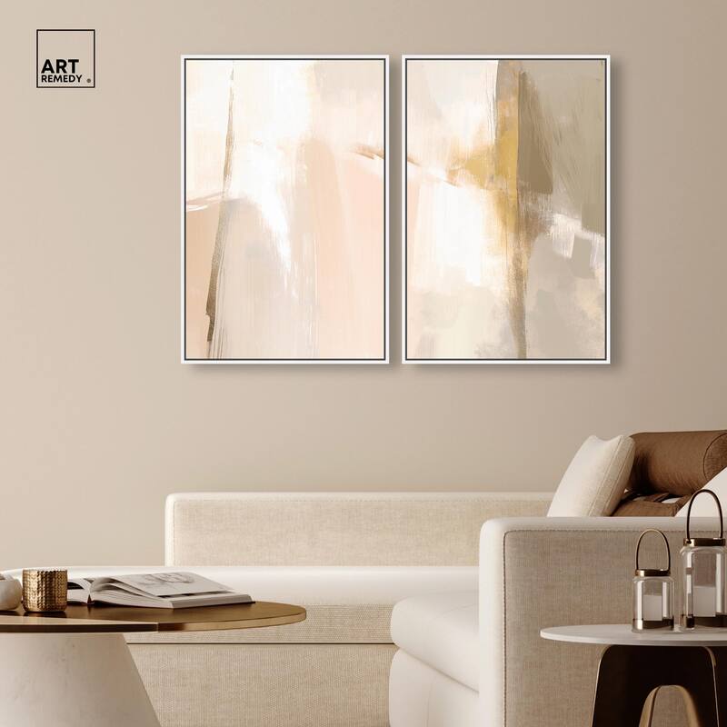 Meditative Hues II Canvas Set of 2 by Art Remedy