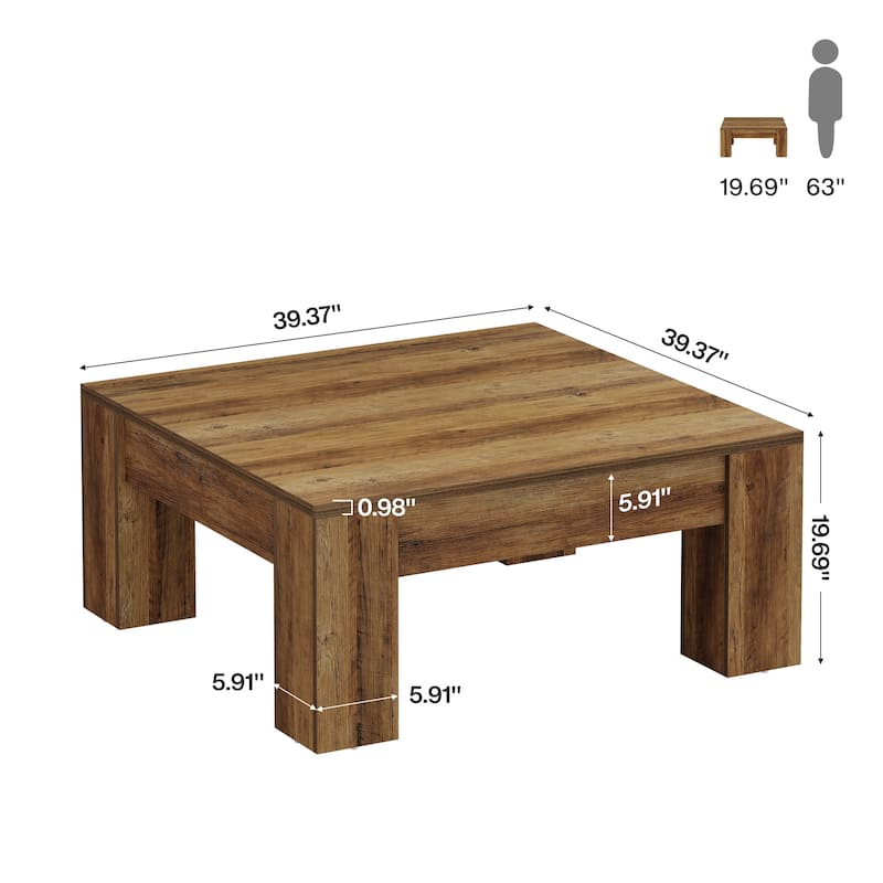 Wood Coffee Table, Tea Table, Living Room Sofa Accent Center Table