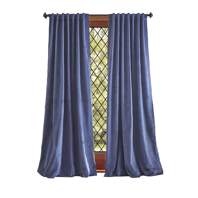 Martha Stewart Lucca Velvet Blackout Curtains - Panel Pair or Valance