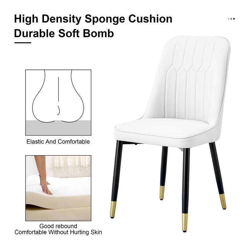 Modern PU Leather Dining Chair ,Set of 2