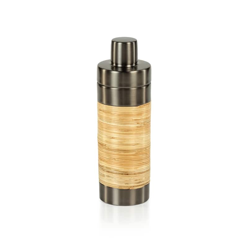 Timaru Rattan and Matt Steel Cocktail Shaker