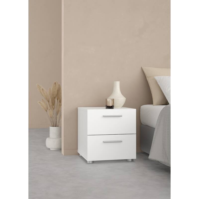 Porch & Den Angus Foiled 2-drawer Nightstand