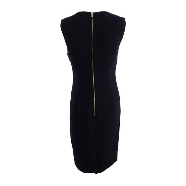 Calvin Klein Women's Crepe Sheath Dress - Bed Bath & Beyond