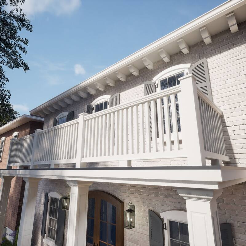 Endurathane 500 Series Square Baluster, Factory Primed Polyurethane