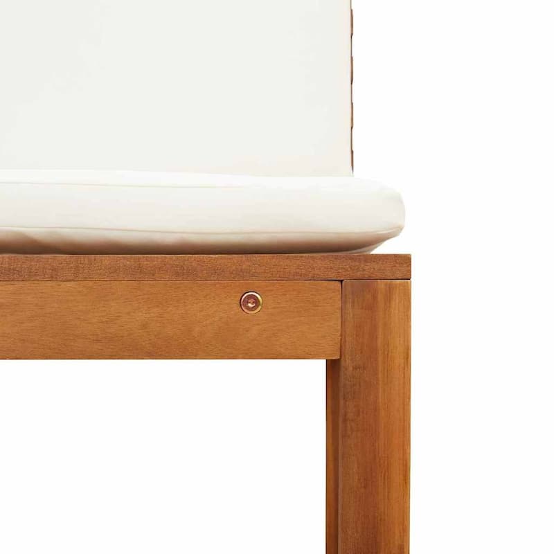 vidaXL Garden Chair 50 x 50 x 91cm Solid Acacia wood - 19.7 x 19.7 x 35.8