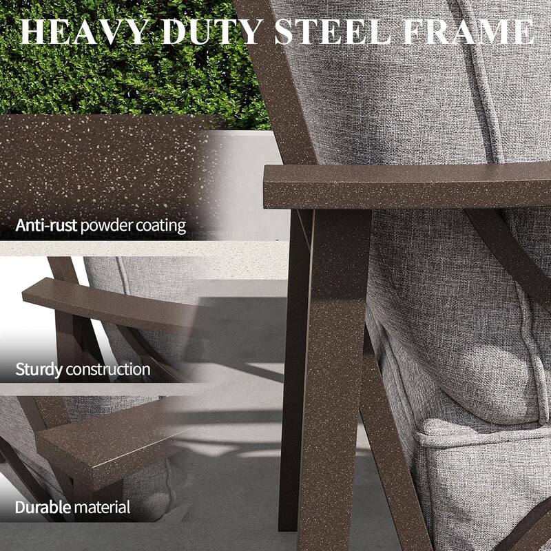 All Weather 2 Pieces Outdoor Single Sofa