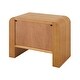 preview thumbnail 23 of 22, Christopher Knight Home - Mina Modern 2-Drawer Nightstand with Black Metal Handles