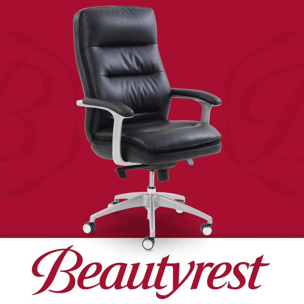 Beautyrest Platinum Ergonomic Executive Office Chair with Memory Foam, Black