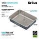 preview thumbnail 45 of 87, KRAUS Dex Stainless Steel Single Bowl Undermount Kitchen Bar Sink