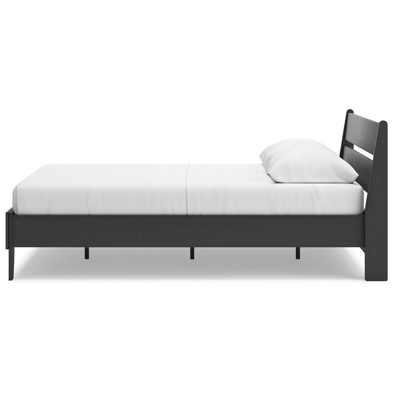 Signature Design by Ashley Socalle Black Panel Platform Bed