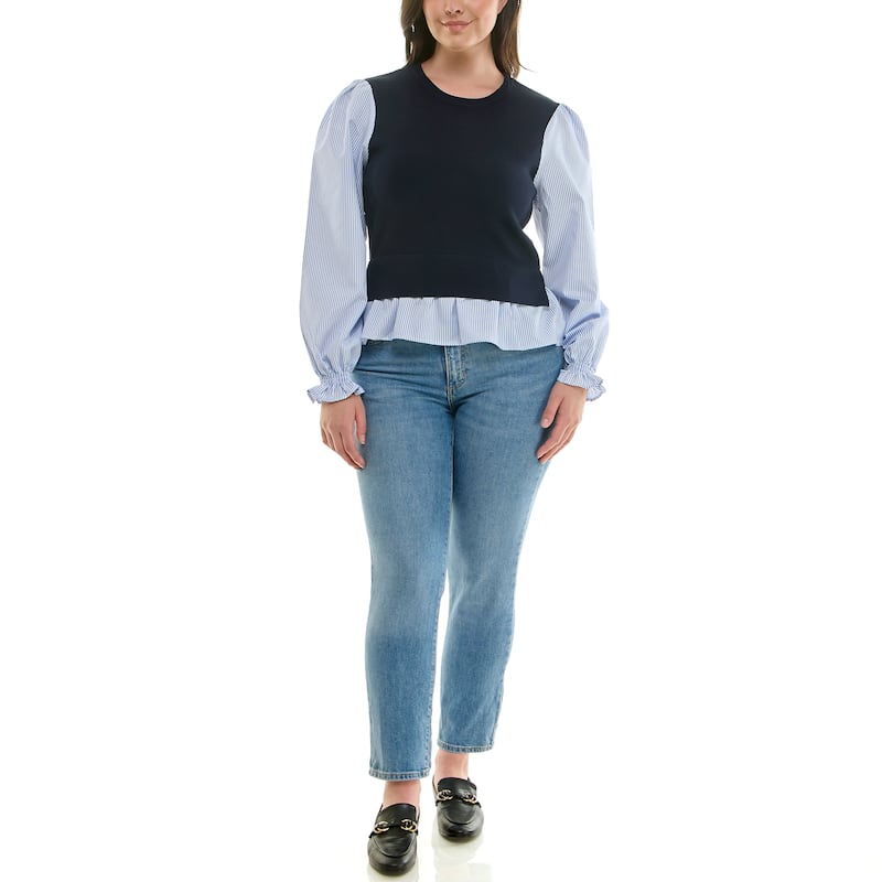 Nanette Lepore Women's Contrast Layered Top