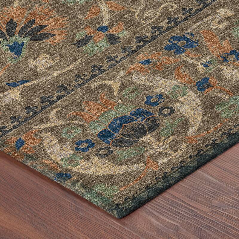 Machine Washable Indoor/ Outdoor Global Alix Chantille Rug