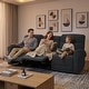preview thumbnail 108 of 118, MCombo 64.6" Wall Hugger Power Loveseat Fabric Recliner Sofa with USB Ports