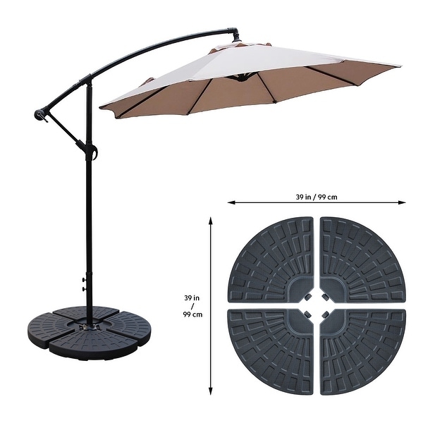 Maypex 145LBS Water Filled Offset Cantilever Umbrella Base Bed
