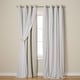 preview thumbnail 93 of 108, ATI Home Catarina Layered Curtain Panel Pair with grommet top