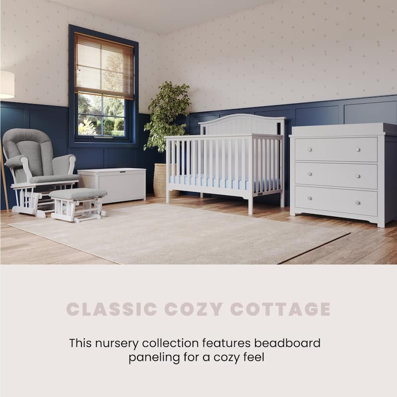 Forever Eclectic Hampton Arch Top 4-in-1 Convertible Crib