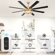 preview thumbnail 34 of 34, Bella Depot 72" Gold Large Ceiling Fan with Light and Remote 6-Speed Gold Modern Fandelier DC Motor