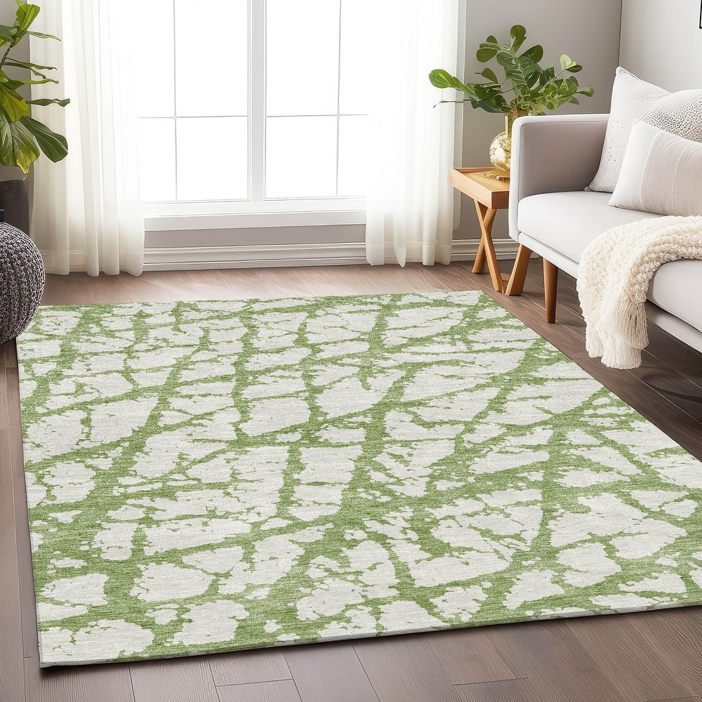 Premium Washable Super Soft Modern Crackle Mayfield Rug