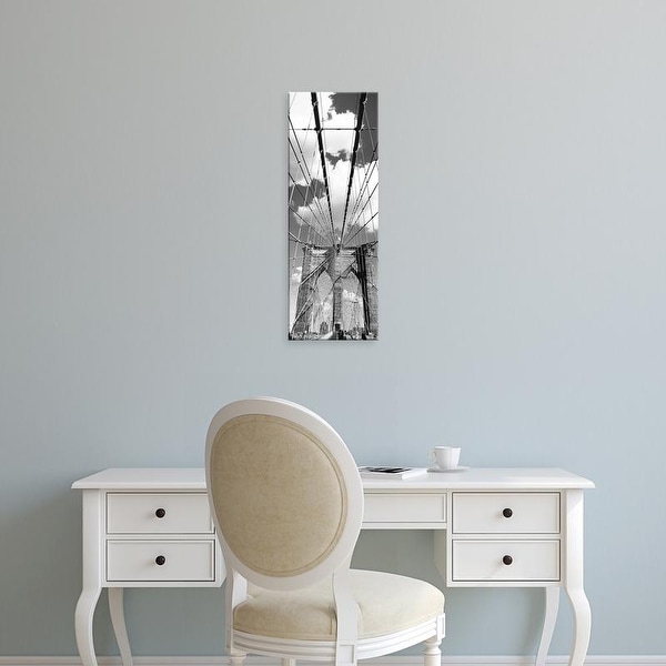 Easy Art Prints Panoramic Images's 'A bridge, Brooklyn Bridge, Manhattan, New York City, New York State' Canvas Art