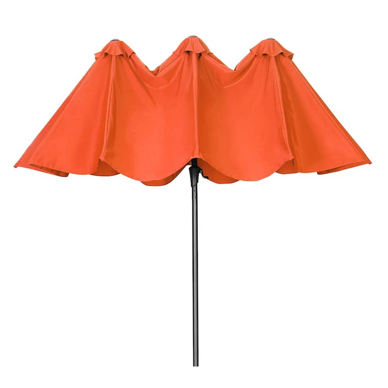 Ainfox 15Ft Patio Umbrella with Crank Without Base
