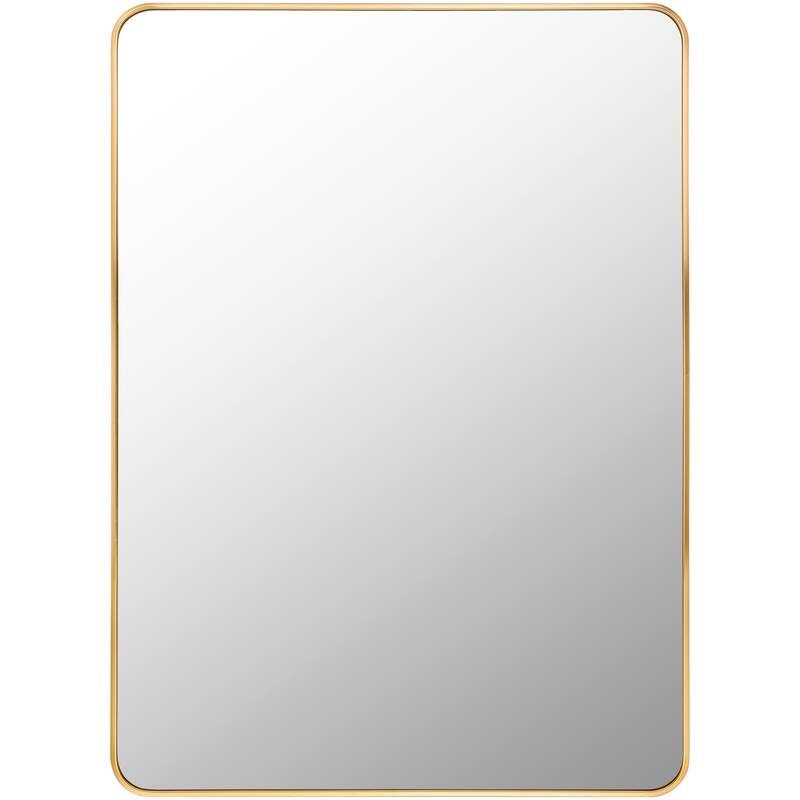 Artistic Weavers Aranya Modern Rectangular Accent Mirror - 30"H x 41"W x 1.4"D - Gold