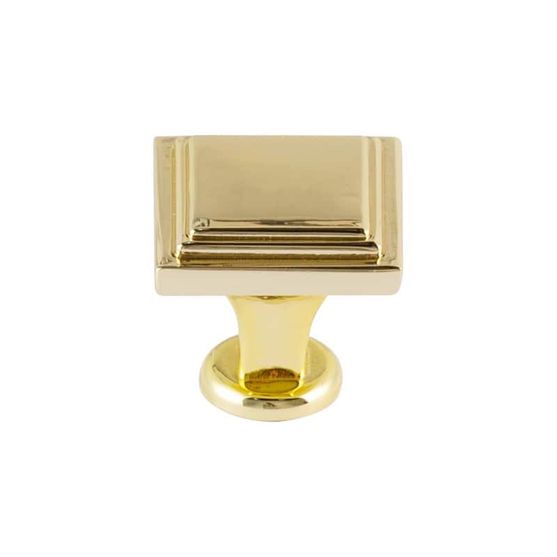 Utopia Alley Valetta Cabinet Ring Pull Knob- Polished Gold Drawer Pull Knobs 0.94"