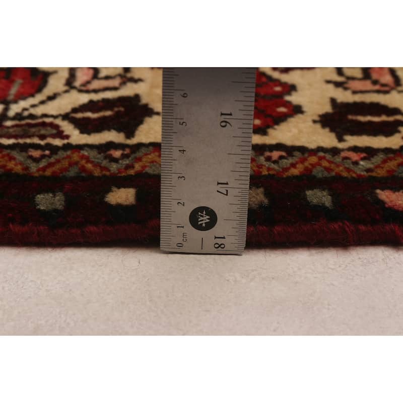 ECARPETGALLERY Hand-knotted Anadol Red Wool Rug - 3'7 x 10'1