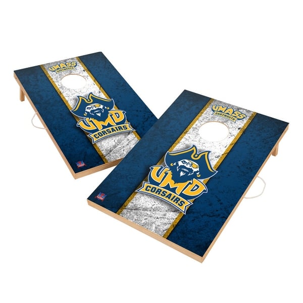slide 2 of 5, Vintage Massachusetts Dartmouth Corsairs Regulation 2x4 Cornhole Set