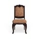 preview thumbnail 8 of 10, Furniture of America Kova Traditional Cherry Fabric Formal Dining Chairs (Set of 2)