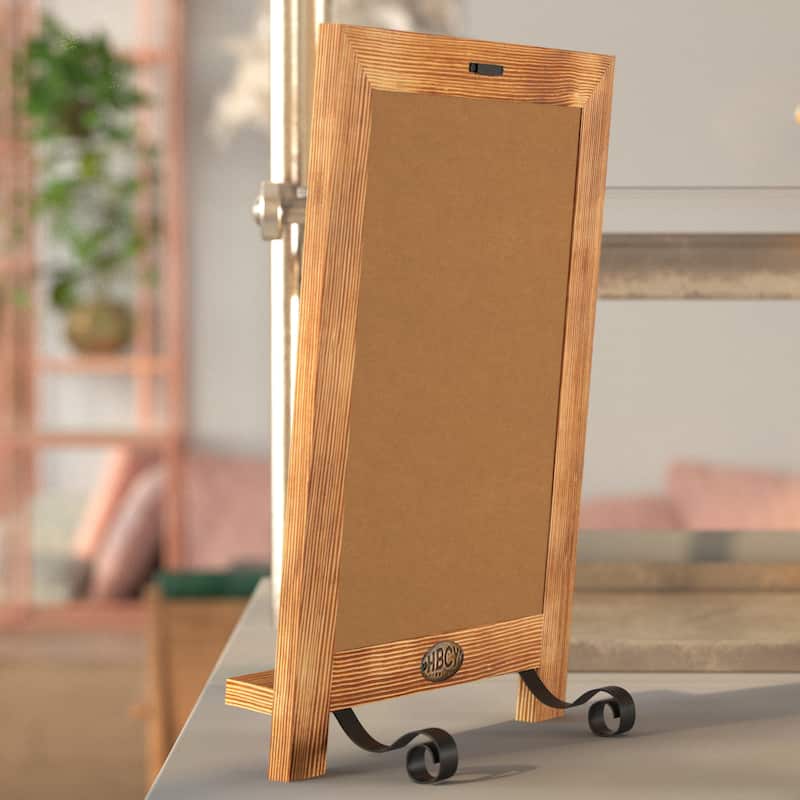 Freestanding Tabletop or Wall Mount Magnetic Chalkboard