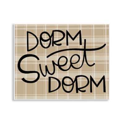 Stupell Sweet Dorm on Plaid Wall Plaque Art Design By Mandy Ford Art + Illustration
