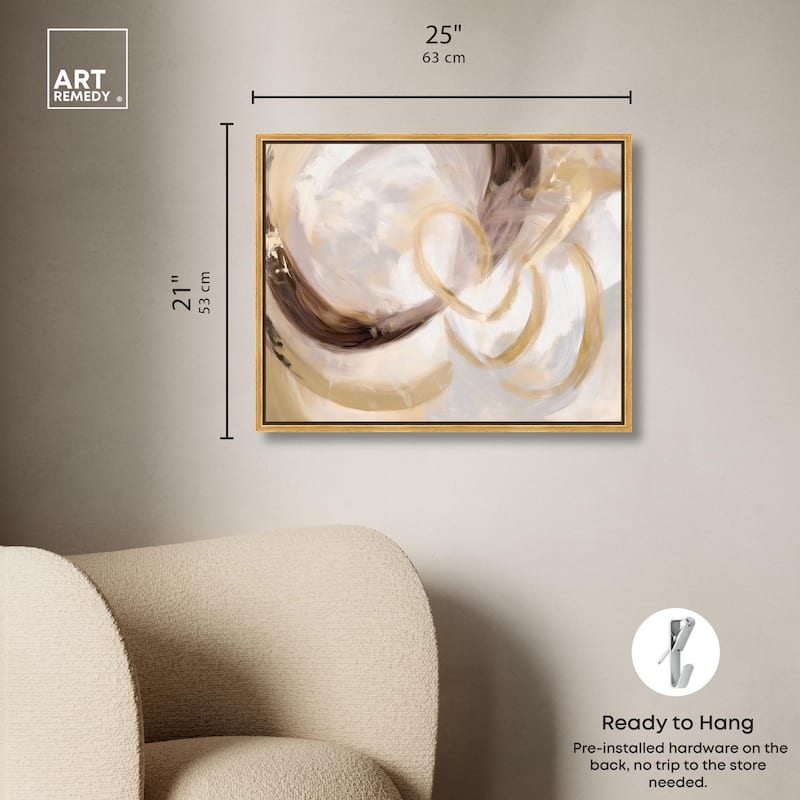 Dreamy Swirls III Canvas by Art Remedy