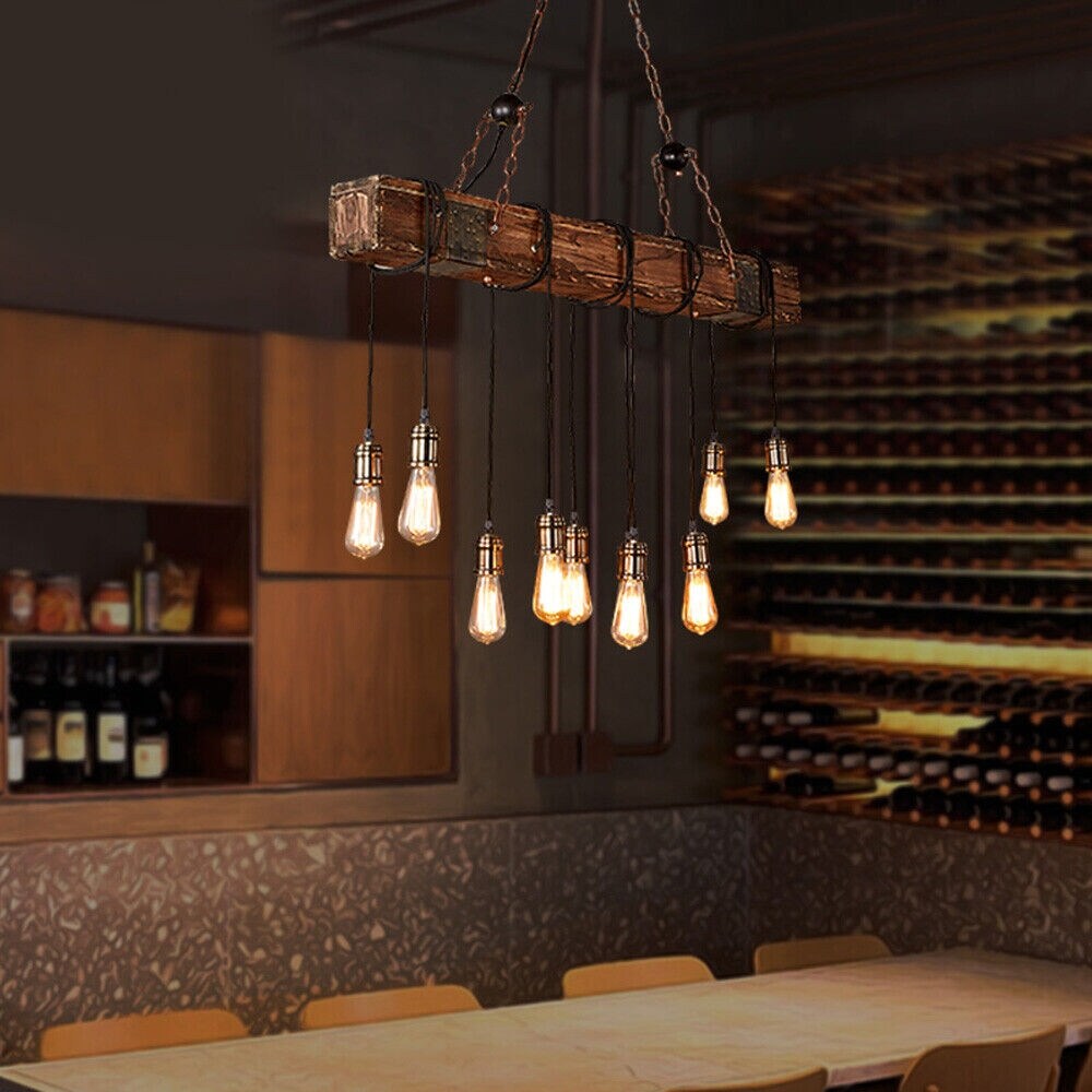 Wood kitchen light fixtures